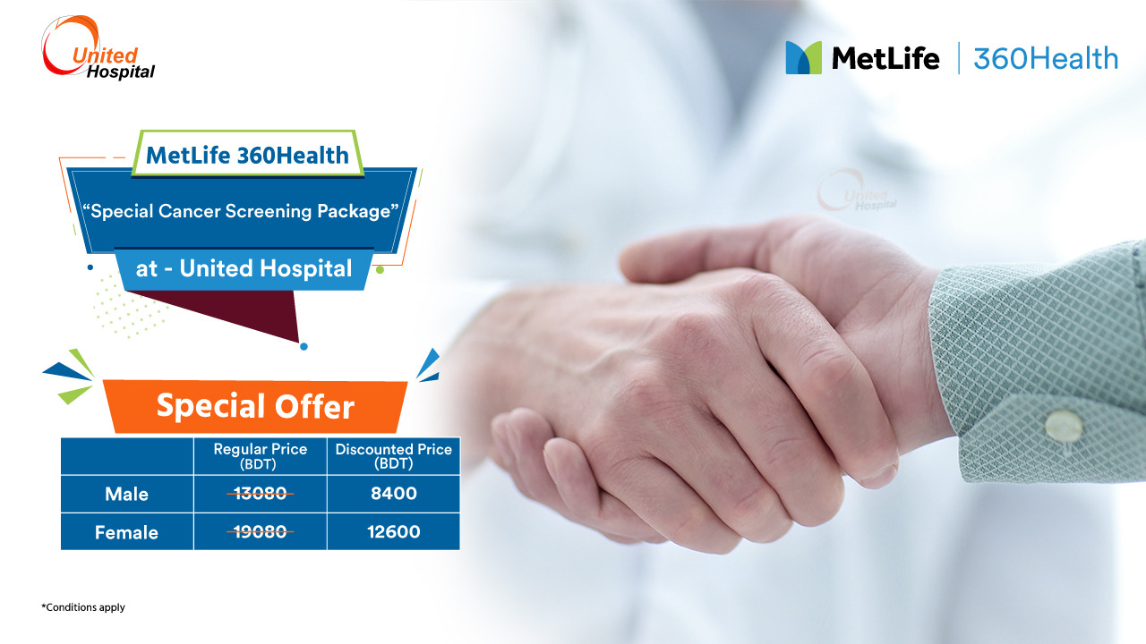 MetLife 360Health Special Cancer Screening Package Offer At United Hospital